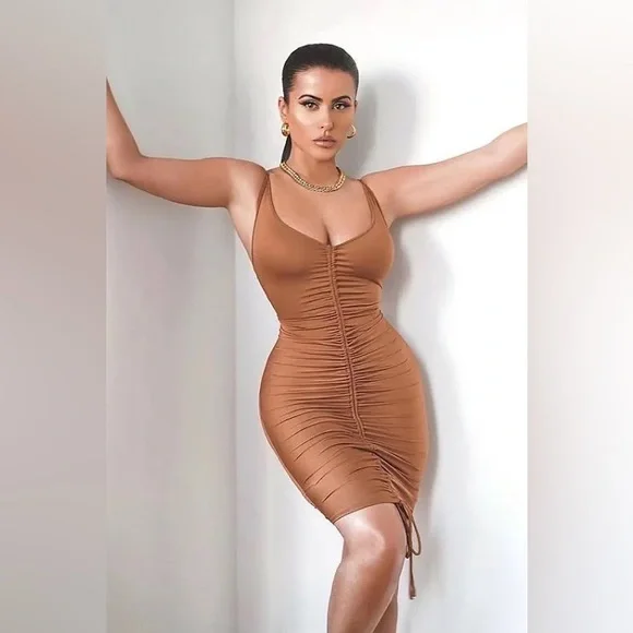best color shoes for brown dress Rory Mini Dress - Plum Brown | Mini Dress main image 0